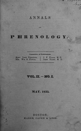 Annals of Phrenology V2 N1 May 1835