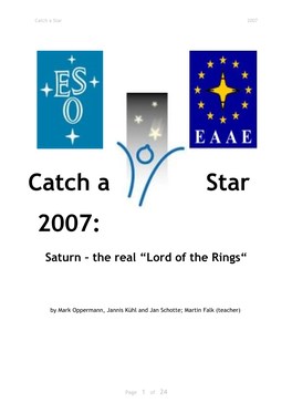 Saturn – the Real „Lord of the Rings“