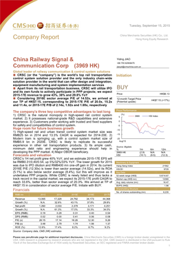 Company Report Hong Kong Equity Research