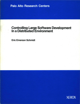 Controlling Large Software Development . in a Distributed Environment