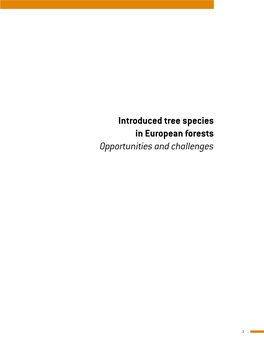 Introduced Tree Species in European Forests Opportunities and Challenges