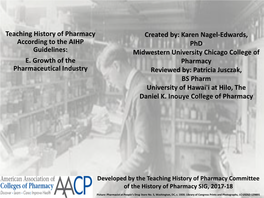 Growth of the Pharmaceutical Industry (.Pdf)