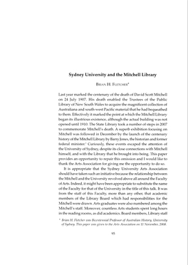 Sydney University and the Mitchell Library