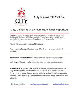 City Research Online