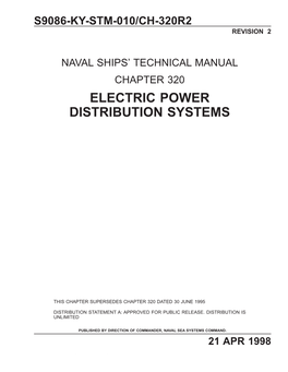 Chapter 320 Electric Power Distribution Systems