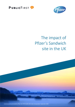 The Impact of Pfizer's Sandwich Site in the UK