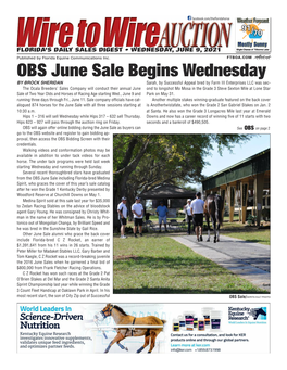 OBS June Sale Begins Wednesday