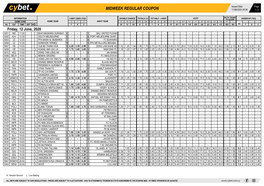 Midweek Regular Coupon 11/06/2020 09:36 1 / 2