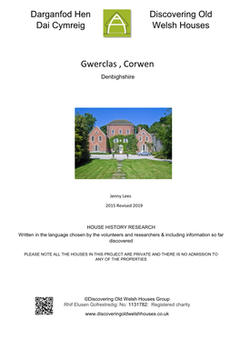 Gwerclas , Corwen Denbighshire