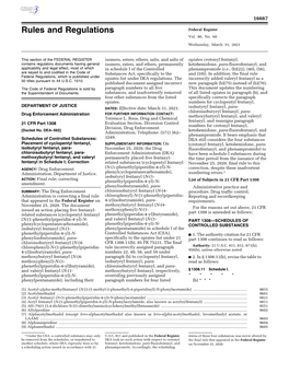 Placement of Cyclopentyl Fentanyl