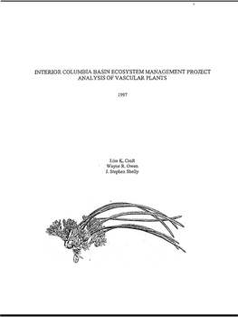 ICBEMP Analysis of Vascular Plants