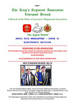 The King's Regiment Association Liverpool Branch