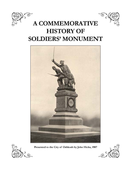 A Commemorative History of Soldiers' Monument