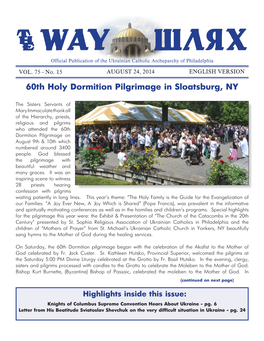 60Th Holy Dormition Pilgrimage in Sloatsburg, NY