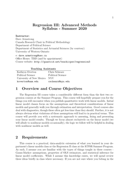 Syllabus - Summer 2020