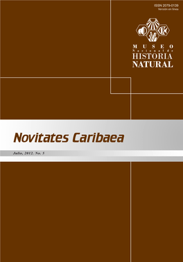 Julio, 2012. No. 5 Editores Celeste Mir Museo Nacional De Historia Natural (MNHNSD)