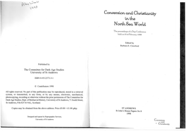 Conversion and Christianity in the North Sea World