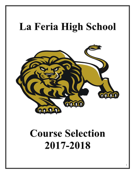 La Feria High School Course Selection 2017-2018