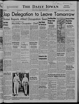 Daily Iowan (Iowa City, Iowa), 1945-08-18
