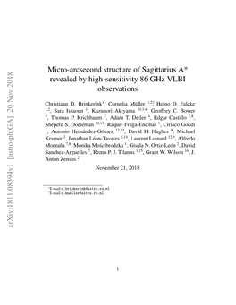 Micro-Arcsecond Structure of Sagittarius A* Revealed by High-Sensitivity 86 Ghz VLBI Observations