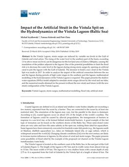 Impact of the Artificial Strait in the Vistula Spit on the Hydrodynamics of the Vistula Lagoon (Baltic Sea)