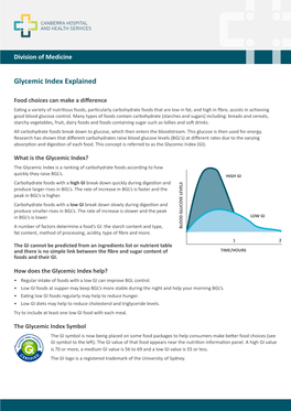 Glycemic Index Explained