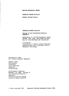 C R Bristow Geographical Index Subject Index Bibliographic