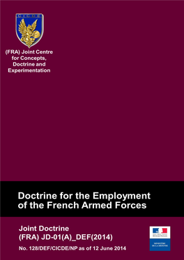 Doctrine for the Employment of the French Armed Forces