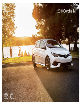 2018 Corolla Im Ebrochure