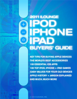 2011 Ilounge Ipod/Iphone/Ipad Buyers' Guide