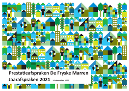 Prestatieafspraken 2021 De Fryske Marren