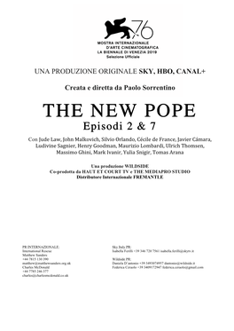 THE NEW POPE Episodi 2 & 7