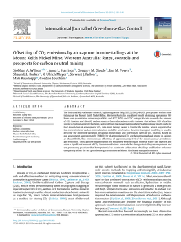 International Journal of Greenhouse Gas Control 25 (2014) 121–140