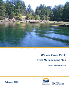 Wakes Cove Park Draft Management Plan