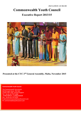 Pan-Commonwealth Youth Caucus Report 2008-2012