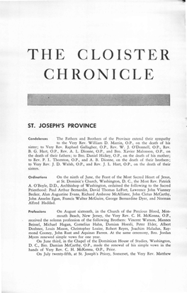 Cloister Chronicle