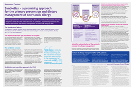 Synbiotics – a Promising Approach for the Primary Prevention and Dietary