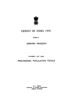 Provisional Population Totals, Series-2