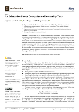 An Exhaustive Power Comparison of Normality Tests