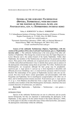 X.Ru 2Systematic Entomology Laboratory, USDA, ARS, C/O National Museum of Natural History, MRC-168, Washington, DC 20013-7012, USA