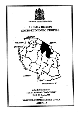 Arusha Region Socio-Economic Profile