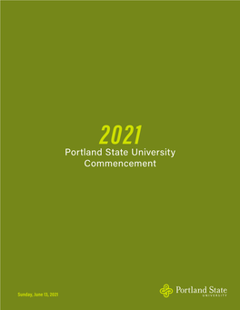 Portland State University Commencement