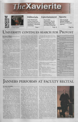 Janners Performs at Faculty Recital