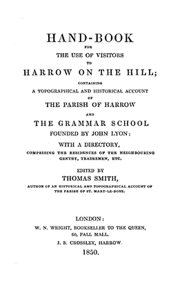 Harrow on the Hill;