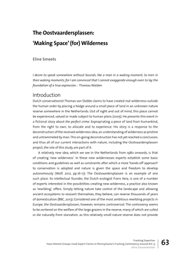 The Oostvaardersplassen: ‘Making Space’ (For) Wilderness