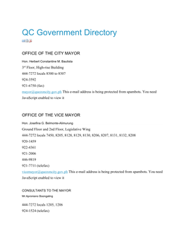 QC Government Directory