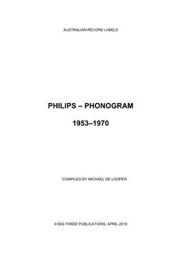 Philips – Phonogram