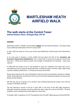 Martlesham Heath Airfield Walk