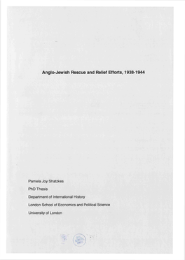 Anglo-Jewish Community During This Period and Is the First Monograph to Chart Its Contribution Systematically