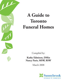 A Guide to Toronto Funeral Homes